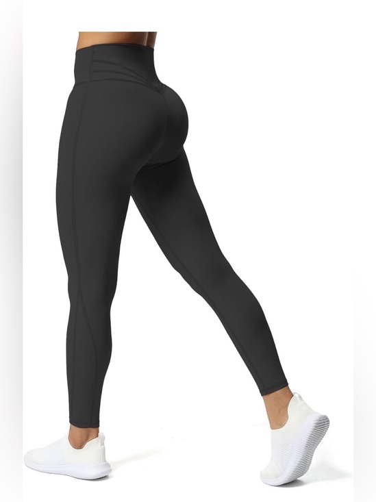 Aoxjox Pants - AOXJOX Black High Waisted Sculpting Leggings Medium M Gym Yoga Booty Contour